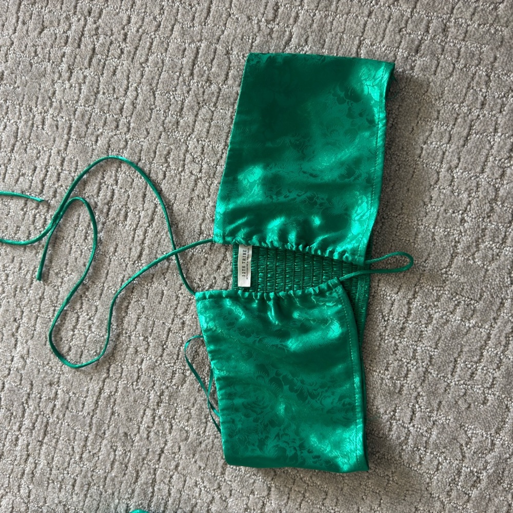 Green Satin 3-piece set